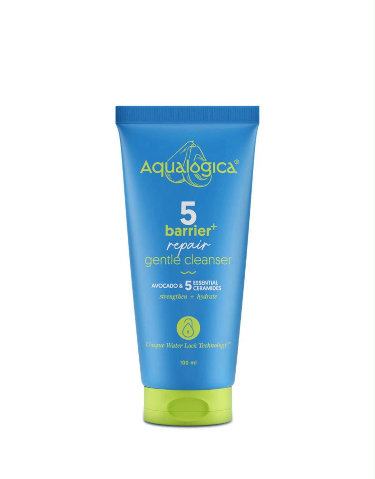 Aqualogica 5 Barrier+ Repair Gentle Cleanser designed to strengthen the skin barrier