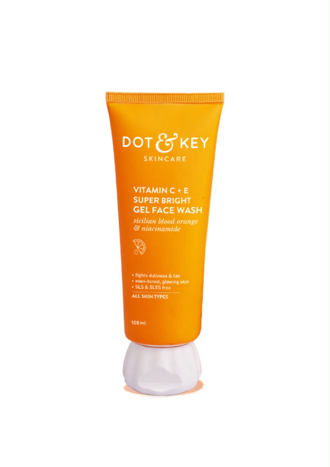 Dot & Key Vitamin C+E Super Bright Gel Face Wash, Sicilian Blood Orange & Niacinamide
