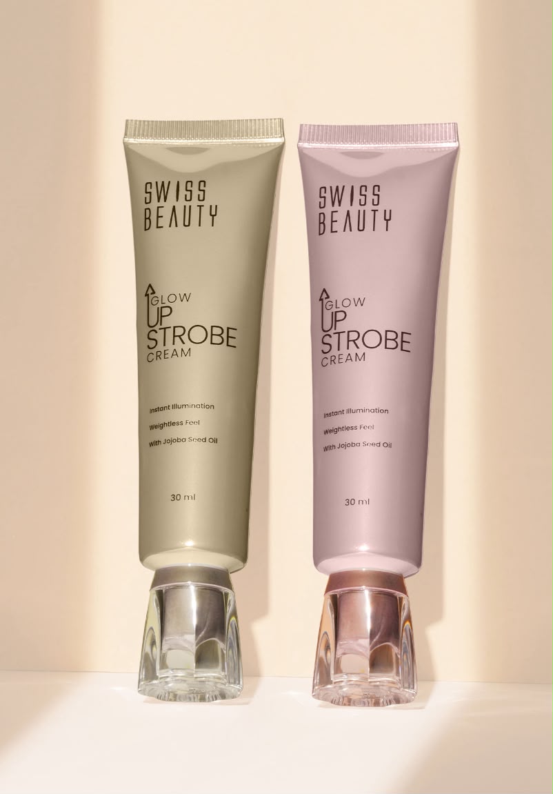 Swiss Beauty Glow Up Strobe Cream, Dewy Radiance, Versatile Use With Jojoba Oil - 2 Moonlit Glow
